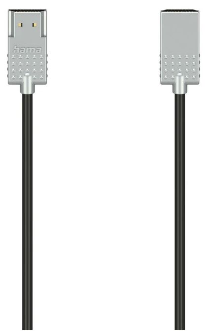 18 Gbit/s Stecker Gerade HDMI auf HDMI Typ A (Standard) 2 m  205075 Ultra-Slim (Schwarz, Silber) 