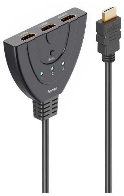 Stecker Gerade HDMI auf 3 x HDMI Type A (Standard) Buchse 0,55 m  205101 (Schwarz) 