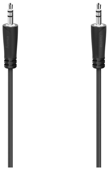 Stecker 3,5 mm Klinke auf 3,5 mm Klinke 5 m  205116 Audio-Kabel (Schwarz) 
