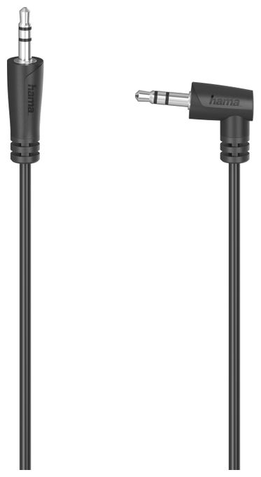 Stecker 3,5 mm Klinke auf 3,5 mm Klinke abgewinkelt 1,5 m  205286 Audio-Kabel (Schwarz) 