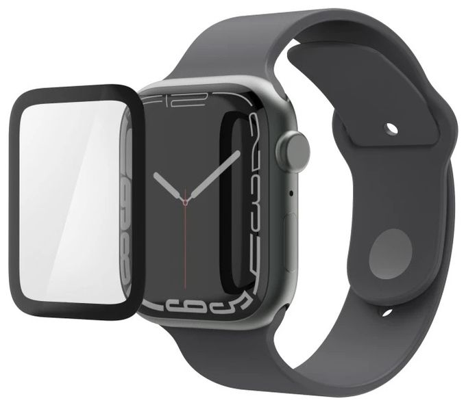 Displayschutz Apple Watch SE 3 (Schwarz, Transparent) 210946 Super Hybrid 45 mm 