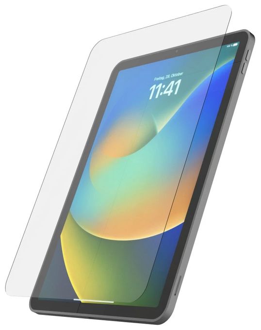 Klare Bildschirmschutzfolie aus gehärtetes Glas 9H für Apple iPad 11" (2025)/iPad 10.9" (2022) bis 27,9 cm (11") Stoßfest, Schlagfest, Kratzresistent 210949 Premium 