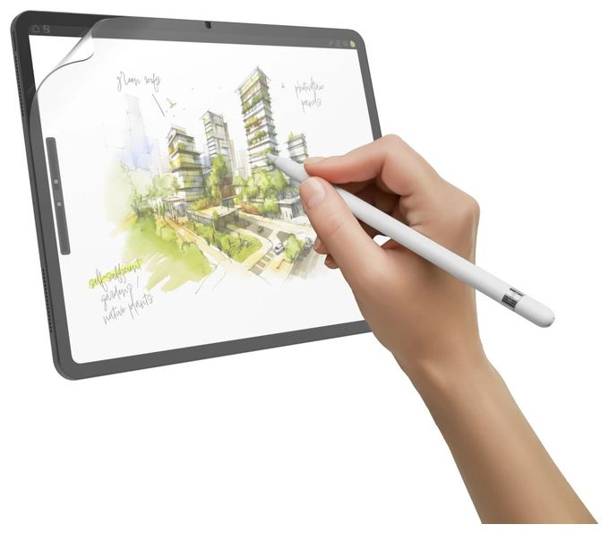 Papierähnliche Schutzfolie für den Bildschirm aus PET Flexiglas 3H für Apple iPad 11 bis 27,9 cm (11")  210951 Feels Like Paper (Transparent) 