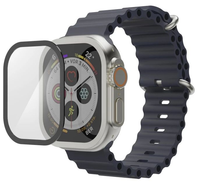 Displayschutz Apple Watch Ultra 3 (Schwarz, Transparent) 210969 Super Hybrid 49 mm 