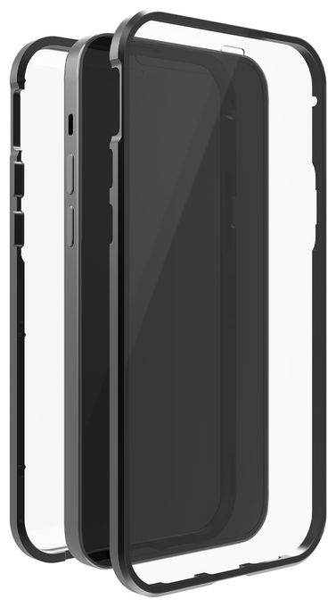 Cover für Apple iPhone 14 Pro (Schwarz, Transparent) 215168 360° Glass 