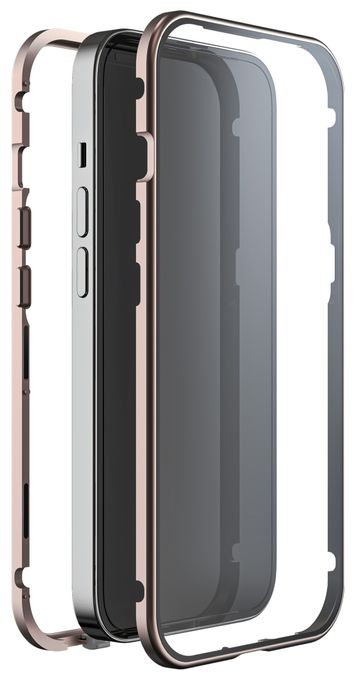 Cover für Apple iPhone 14 Plus (Roségold, Transparent) 220267 360° Glass 
