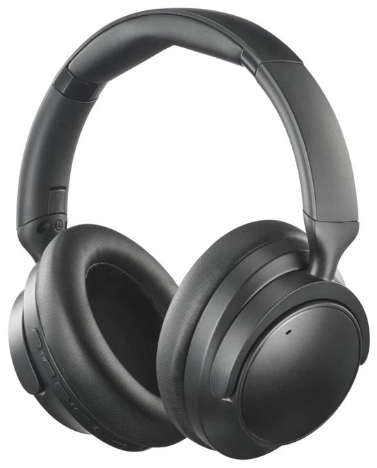 Ohraufliegender Bluetooth Kopfhörer kabellos 50 h Laufzeit  221764 Spirit Silent (Schwarz) 