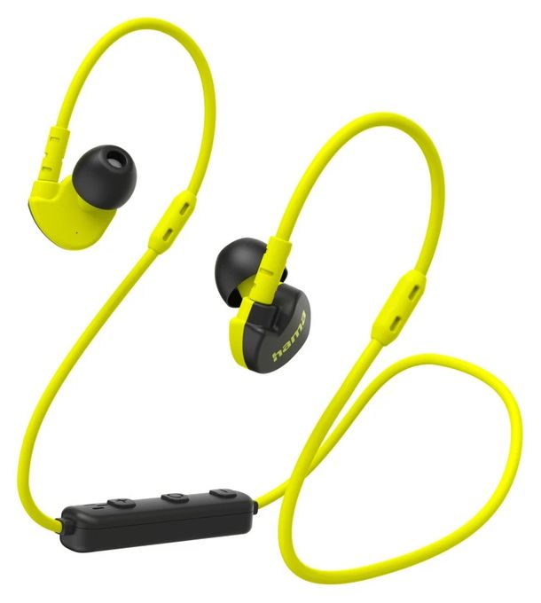 In-Ear Bluetooth Kopfhörer kabellos 6 h Laufzeit  221776 Freedom Athletics III (Schwarz, Gelb) 