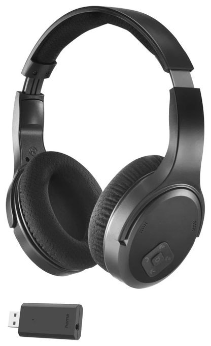 Over Ear Bluetooth Kopfhörer kabelgebunden&kabellos 16 h Laufzeit  221847 Fernseh (Schwarz) 