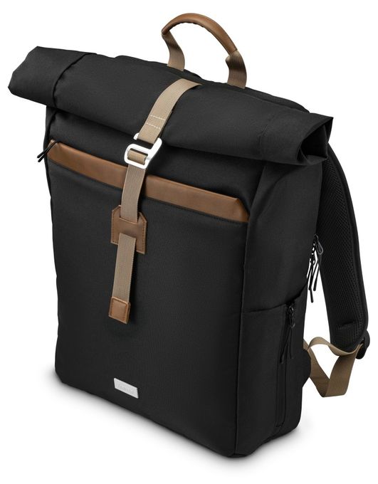 bis 41,1 cm (16.2 Zoll) (Schwarz/Braun) 222023 Silvan Notebook-Rucksack 