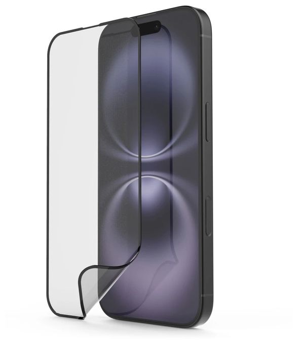 Klare Bildschirmschutzfolie Kunststoff 9H für  Apple iPhone 17 Schlagfest, Kratzresistent, Splitterfrei, Stoßfest 228560 Super Hybrid 
