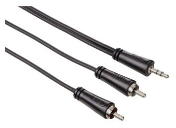 00122295 Audio-Kabel 3,5-mm-Klinken-Stecker - 2 Cinch-Stecker Stereo 1,5 m 
