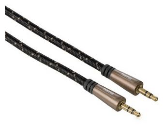 00122328 Audio-Kabel 3,5-mm-Klinken-St. - St. Stereo Metall vergoldet 3,0 m 