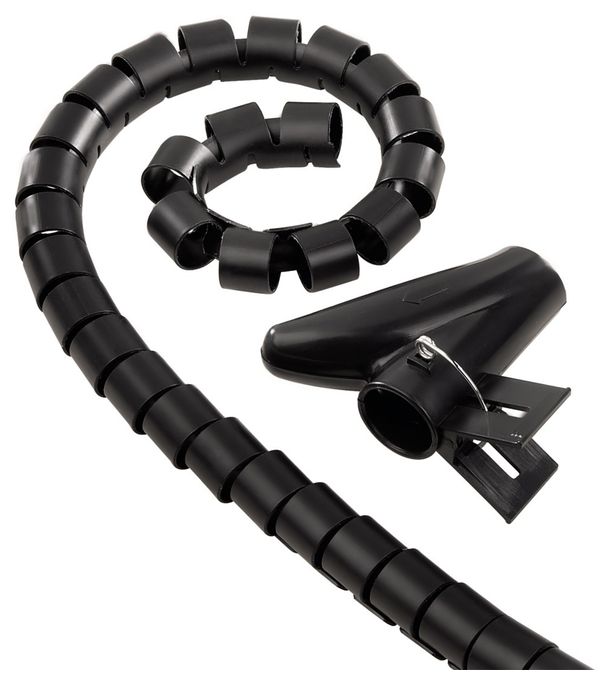 Cable Bundle Tube Easy Cover, 2.5 m, 20 mm, black  