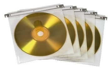 CD/DVD Double Protective Sleeves,Pack of 50 Pcs., White 