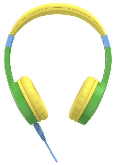 184117 Kids Guard Ohraufliegender Kopfhörer kabelgebunden (Blau, Grün, Gelb) 