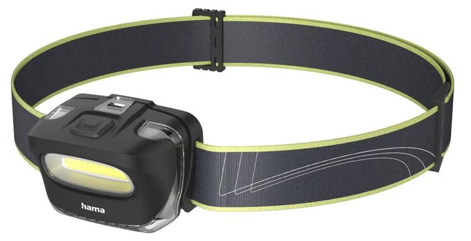 LED-Stirnlampe "HL110", Batterien, COB, Kopflampe zum Joggen, Sport, 2 Modi 