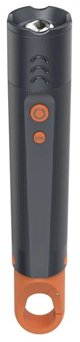 LED-Taschenlampe "FLX350", Batterien, stoßfest, Aluminium, 4 Modi+SOS, Zoom 
