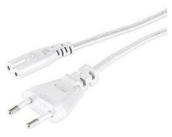 Mains Cable, 1,4 m, White 