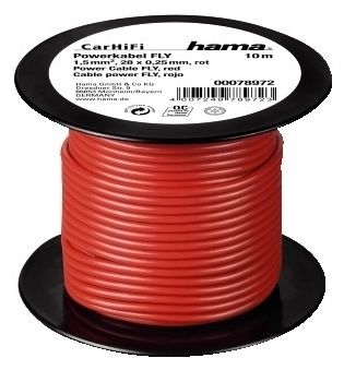 Power Cable FLY 1,5 mm², Red, 10 m 