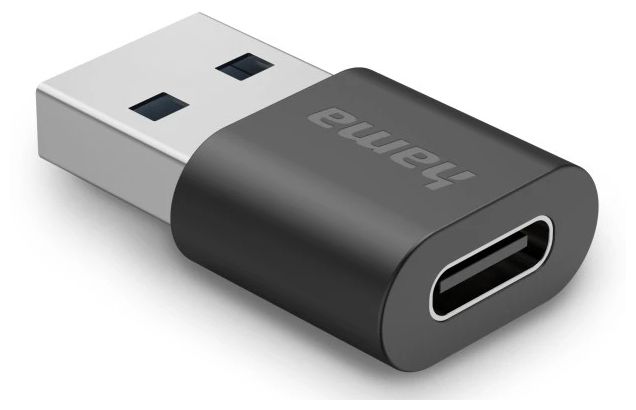 USB-Adapter, USB-A-Stecker - USB-C-Buchse, USB 3.2 Gen2, 10 Gbit / s 