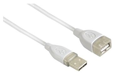 USB Extension Cable, A-Plug - A-Socket, 3 m, white 