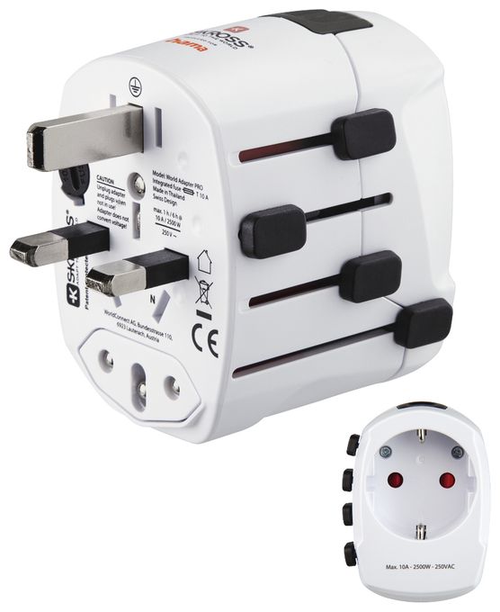 World Travel Pro Reiseadapter für bis zu 150 Länder 