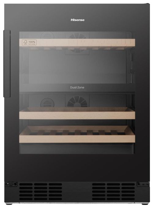 Freistehend weinkeller, Schwarz, 128 l 