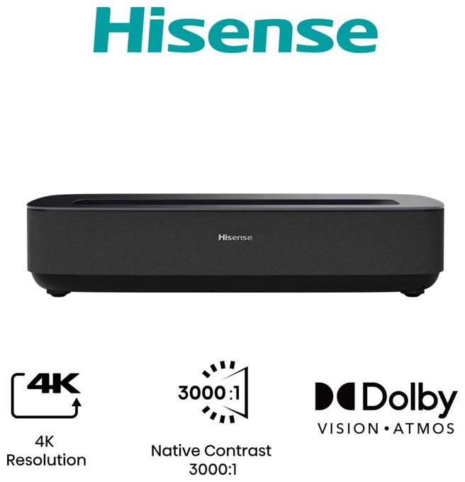 UHD 4K (3840x2160) Laser Ultra-Short-Throw-Projektor 2100 ANSI Lumen (Schwarz, Dunkles Grau) PL1SE 4K Laser Cinema Beamer 3,03 m (120 Zoll) 