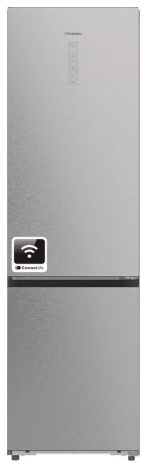 253 l / 130 l Kühl-Gefrierkombi freistehend NoFrost 181,59 kWh Jahr (Grau, Edelstahl, Dunkles Grau) RB5P410SACC 