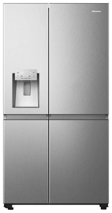 Side-by-Side Kühl-/ Gefrierkombination 417 l / 200 l 221 kWh NoFrost 1795 mm x 910 mm  RS818N4TIC (Grau, Edelstahl) 