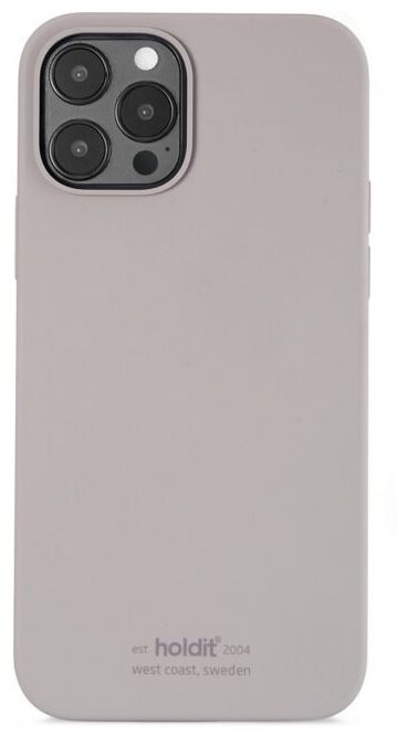 Cover für Apple iPhone 12 Pro  Silicone Case (Graubraun) 