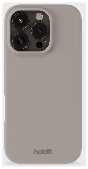 Cover für Apple iPhone 16 Pro  Silicone Case (Graubraun) 