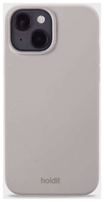 Cover für Apple iPhone 13  Silicone Case (Graubraun) 