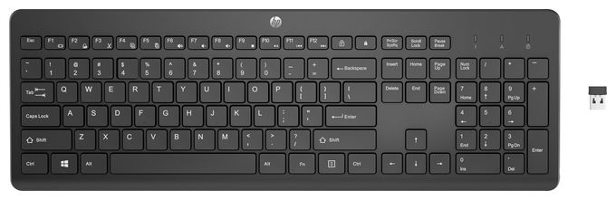 Universal Tastatur RF Wireless 2.4 GHz  230 (Schwarz) 