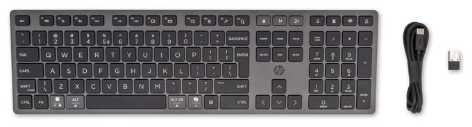 Heimbüro Tastatur USB + Bluetooth 2.4 GHz  720 (Schwarz) 