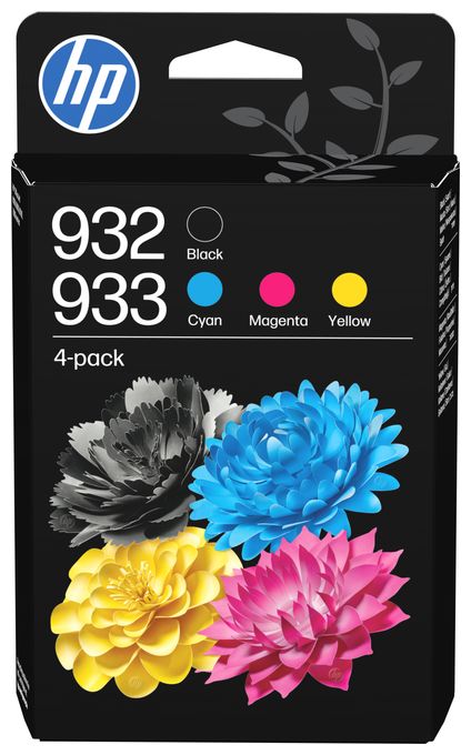 originale Druckerpatronen Schwarz, Cyan, Magenta, Gelb 8,5 ml 4 ml 400 Seiten Nr.932 