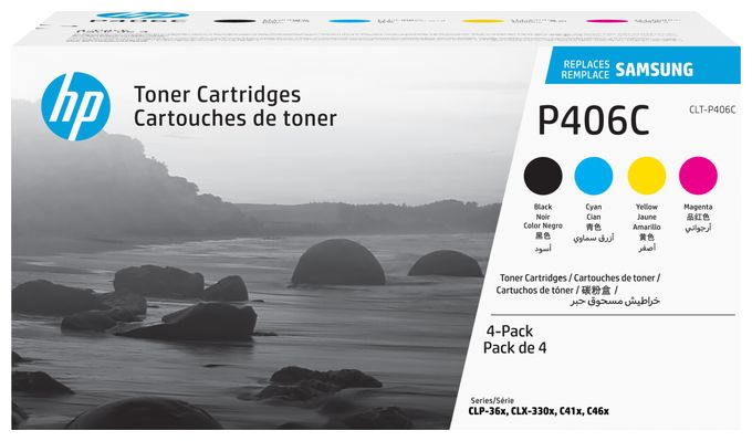 Druckerpatronen Schwarz, Cyan, Magenta, Gelb CLT-P406C/ELS 