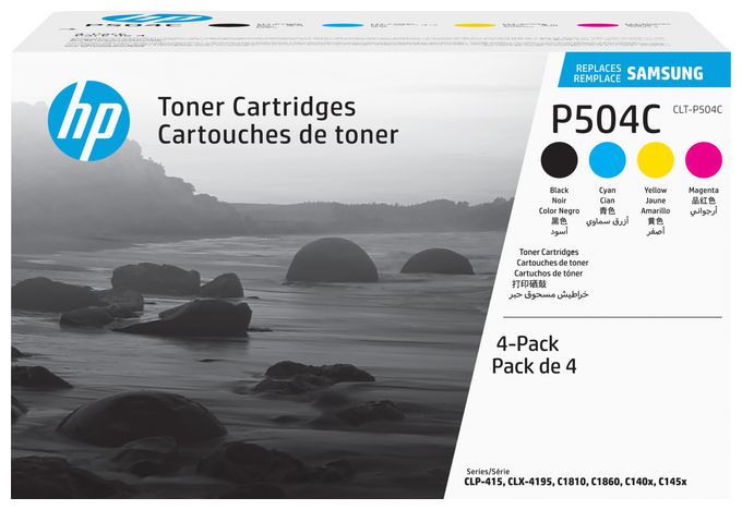 Druckerpatronen Schwarz, Cyan, Magenta, Gelb CLT-P504C 