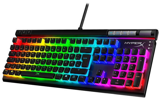 HyperX Alloy Elite 2 – Mechanische Gaming-Tastatur – HX Red (DE-Layout) 