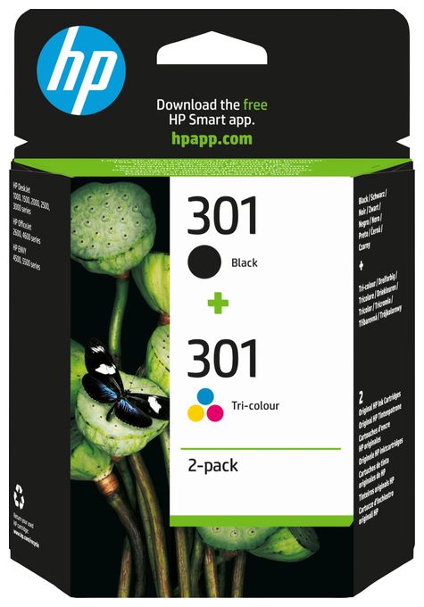 Druckerpatronen Schwarz, Cyan, Magenta, Gelb 3 ml 170 Seiten Nr.301 