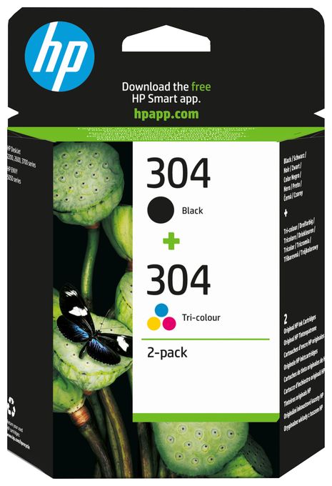 Druckerpatronen Schwarz, Cyan, Magenta, Gelb 4 ml 2 ml 120 Seiten Nr.304 