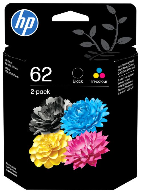 Druckerpatronen Schwarz/Cyan/Magenta/Gelb 200 Seiten Nr.62 