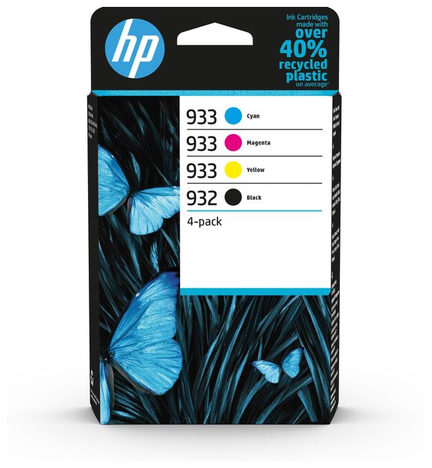originale Druckerpatronen Schwarz, Cyan, Magenta, Gelb 8,5 ml 4 ml 400 Seiten Nr.932/933 