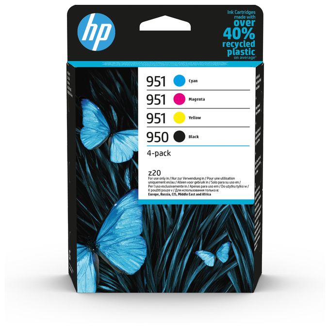 originale Druckerpatronen Schwarz, Cyan, Magenta, Gelb 24 ml 16,5 ml 1000 Seiten Nr.950/951 