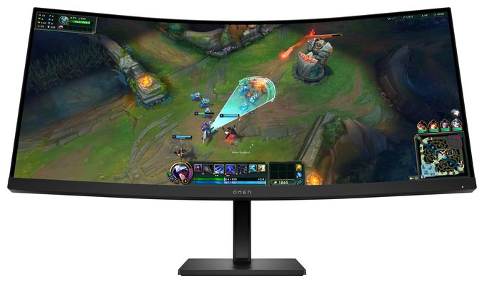 Quad HD Monitor 86,4 cm (34 Zoll) 21:9 1 ms 400 cd/m²  OMEN 34c G2 (Schwarz) 