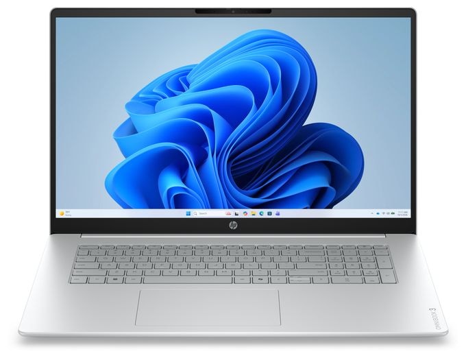 Full HD Notebook 43,9 cm (17.3 Zoll) 1920 x 1080 Pixel 512 GB SSD Windows 11 Home AMD Ryzen 5 max. 4,3 GHz  OmniBook 3 17-dp0655ng (Grau, Silber) 