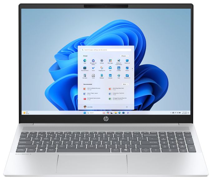 2K Ultra HD Notebook 40,6 cm (16 Zoll) 1920 x 1200 Pixel 1 TB SSD Windows 11 Home Intel Core Ultra 5 max. 4,8 GHz  OmniBook 5 16-af1655ng (Silber) 