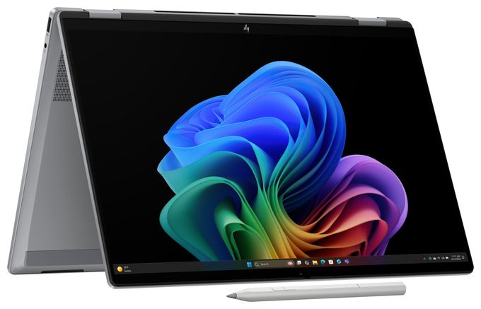2K Ultra HD Notebook 40,6 cm (16 Zoll) 2880 x 1800 Pixel 1 TB SSD Windows 11 Home AMD Ryzen 7 max. 5 GHz  OmniBook X Flip 16-ar0677ng (Silber) 