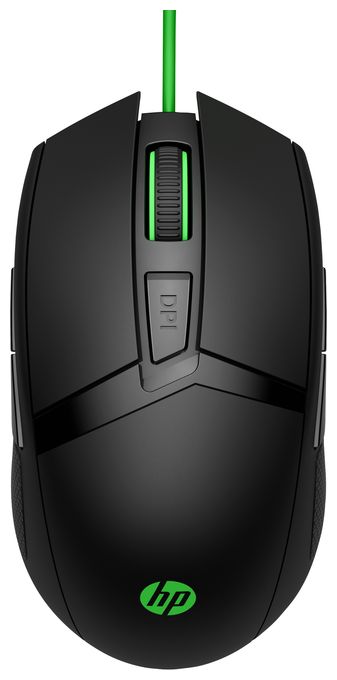 5000 DPI Gaming Maus Optisch  Pavilion Gaming 300 (Schwarz, Grün) 
